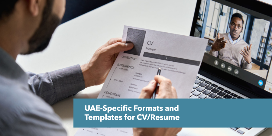 UAE specific formats and templates