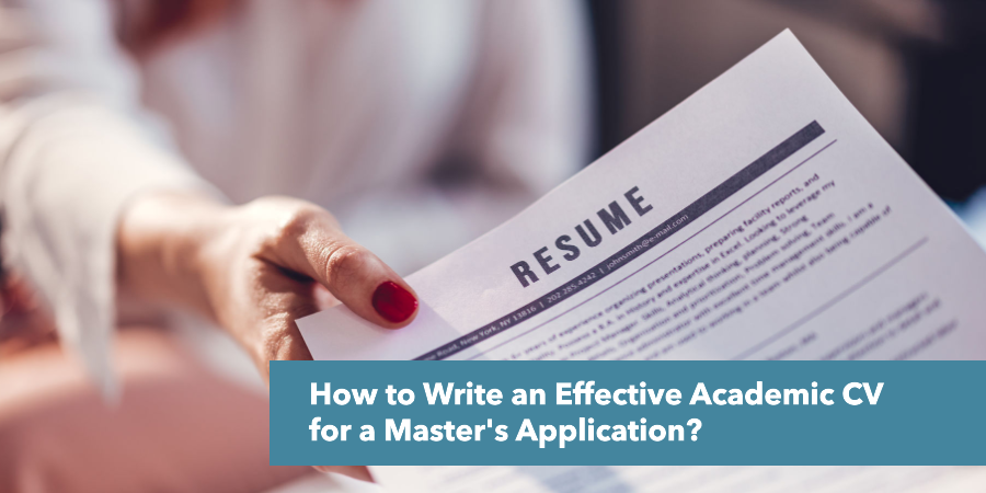 effective academic CV Master Applications 1