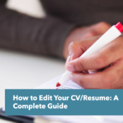 how to edit your CV